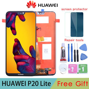 5.84" 2280x1080 IPS Display For HUAWEI P20 Lite LCD Touch Screen Replacement with Frame Original LCD P20 Lite ane-lx3 nova 3e