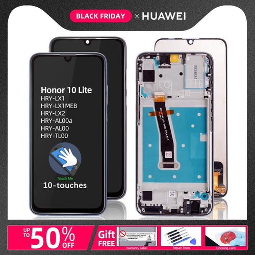 Original Display For Huawei Honor 10 Lite LCD Touch Screen Digitizer with Frame For HUAWEI Honor 10 Lite Display HRY-LX1 HRY-LX2
